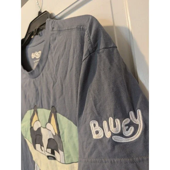 Bluey Cone of Shame T-Shirt Men’s XL Blue Funny Cartoon Graphic Tee Disney - Picture 5 of 11